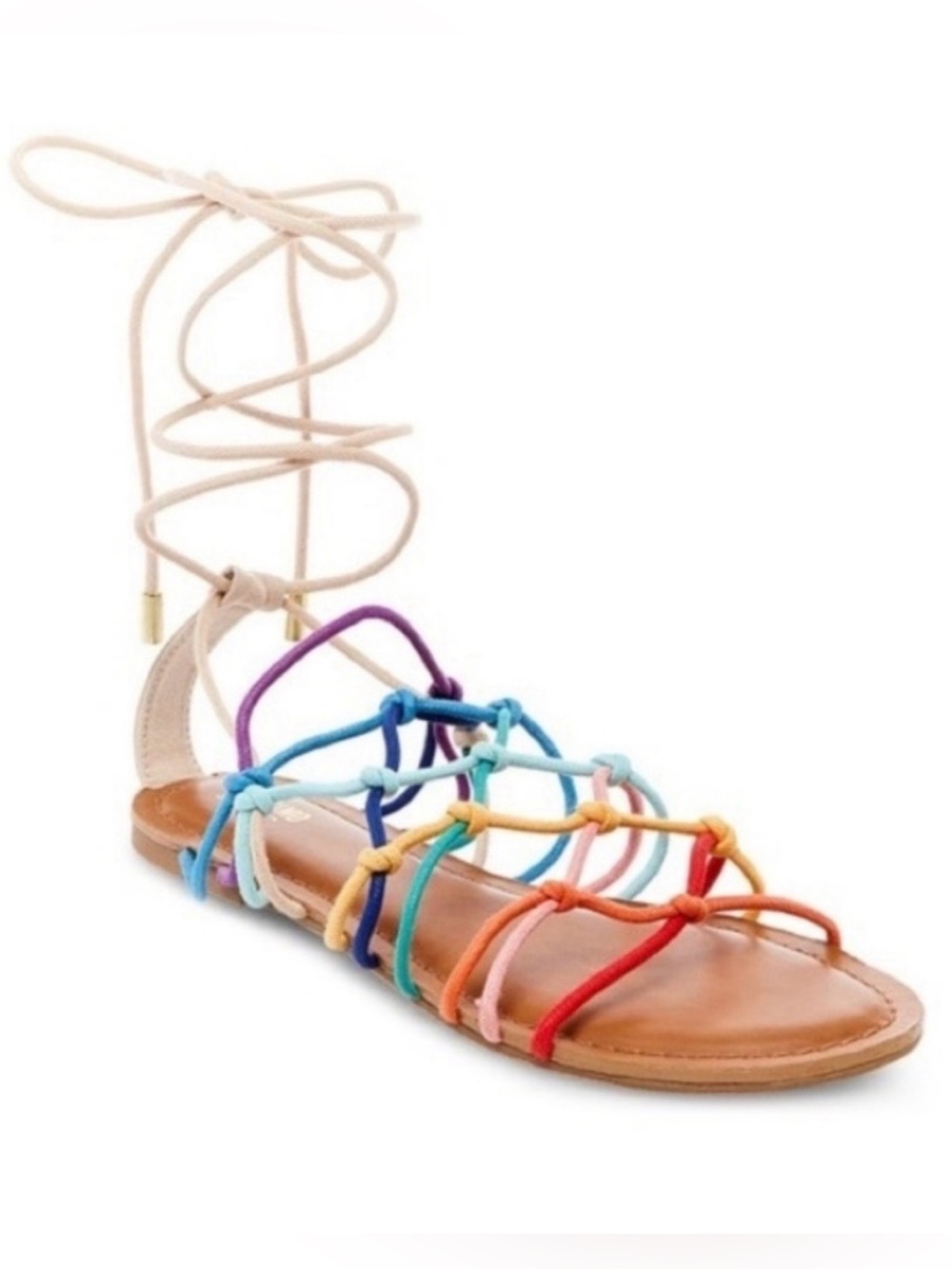 Mossimo Supply Co. Kassandra, Multi-Color Lace-Up Sandals, size 11